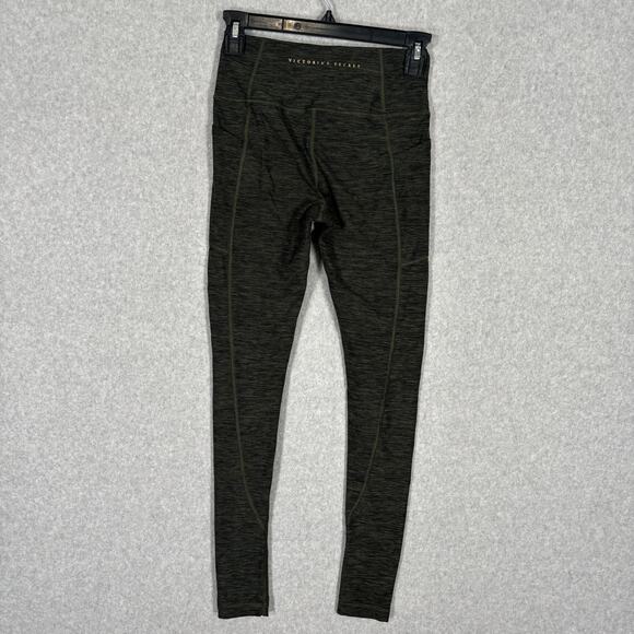 Victorias Secret Leggings XS 2 Ultimate Pockets 7/8 Army Olive Heathered Active - Picture 8 of 12